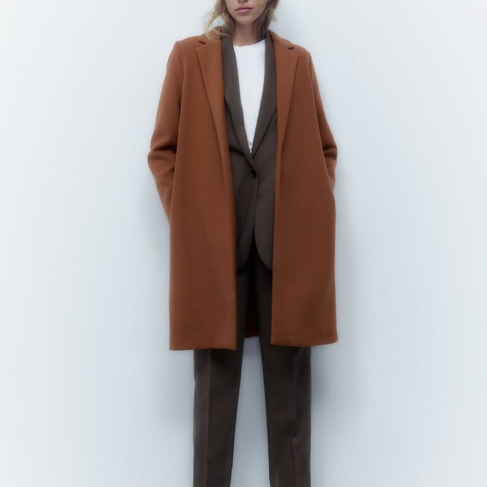 Camel Lapel Coat